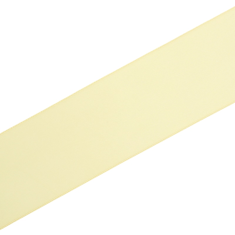 星野 リボン ラスターサテン 40mm幅×45m巻 322119 カスタード 1巻
