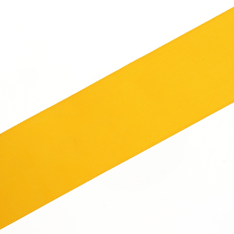 星野 リボン ラスターサテン 40mm幅×45m巻 322120 ヤマブキ 1巻