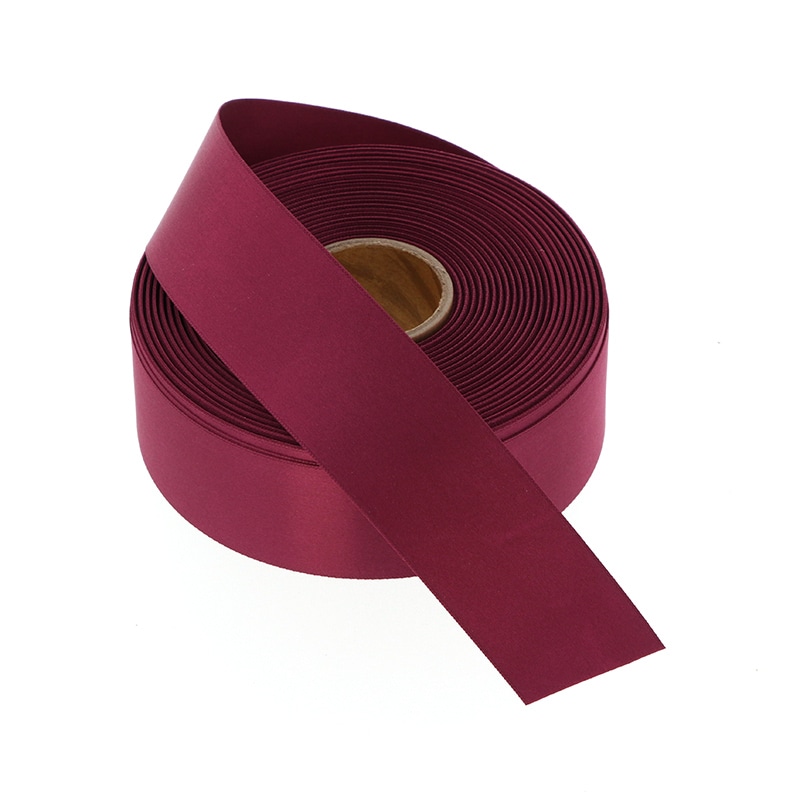 >星野 リボン ラスターサテン 40mm幅×45m巻 322128 ボルドー 1巻