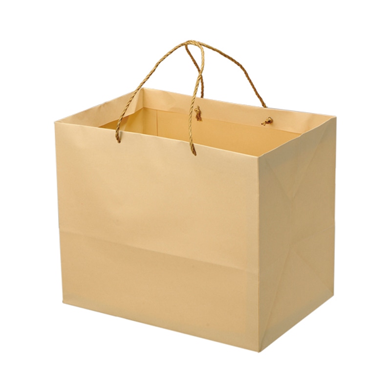 星野 手提げ紙袋　キャリーバッグ K-L 2　ベージュ　314121 100枚/束（ご注文単位1束）【直送品】