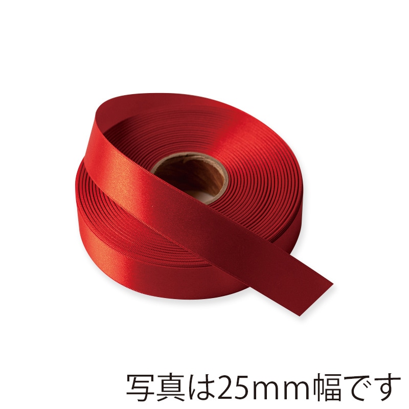 星野 リボン　ラスターサテン 70mm 7　レッド　322157 1巻（ご注文単位1巻）【直送品】