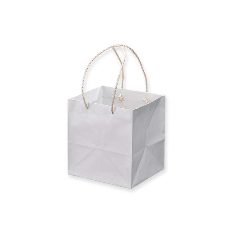 星野 手提げ紙袋　キャリーバッグ K-S 1　ホワイト　314118 100枚/束（ご注文単位1束）【直送品】