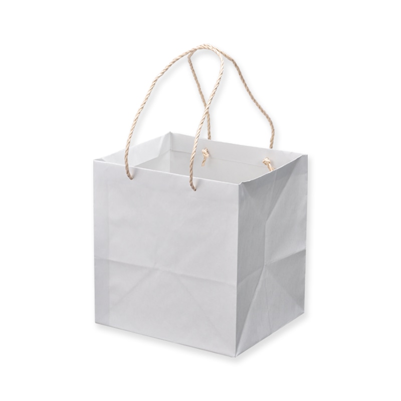 星野 手提げ紙袋　キャリーバッグ K-M 1　ホワイト　314117 100枚/束（ご注文単位1束）【直送品】