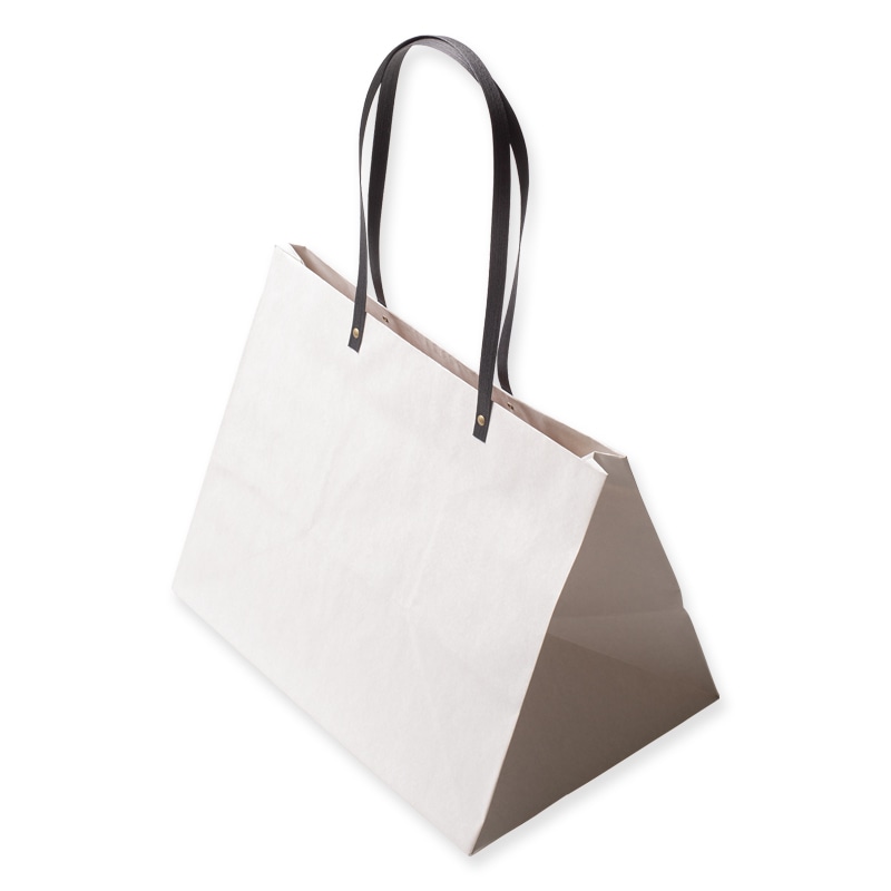 星野 手提げ紙袋　キャリーバッグ HK-L 1　ホワイト　314241 100枚/束（ご注文単位1束）【直送品】