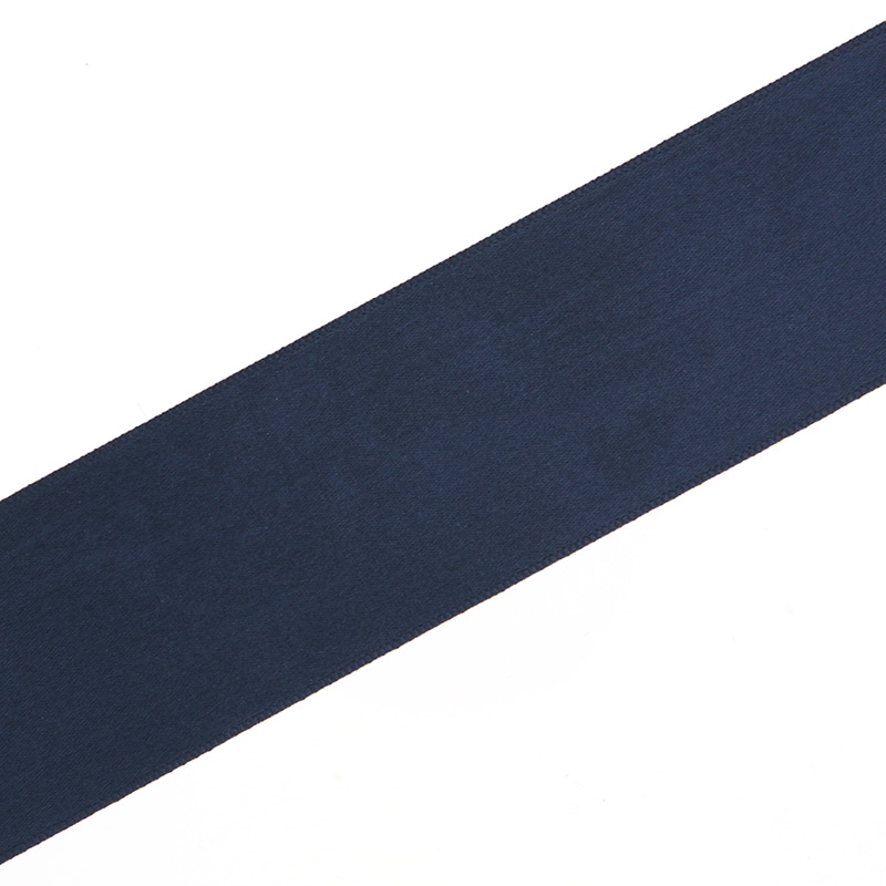 星野 リボン ラスターサテン 40mm幅×45m巻 322147 ジェットブルー 1巻