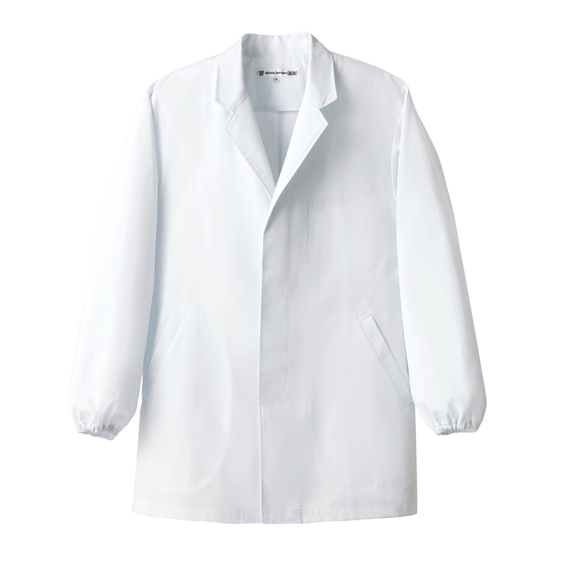 セブンユニフォーム 抗菌コート 男性用 長袖 M ホワイト AA0310-9 1枚(ご注文単位1枚)【直送品】