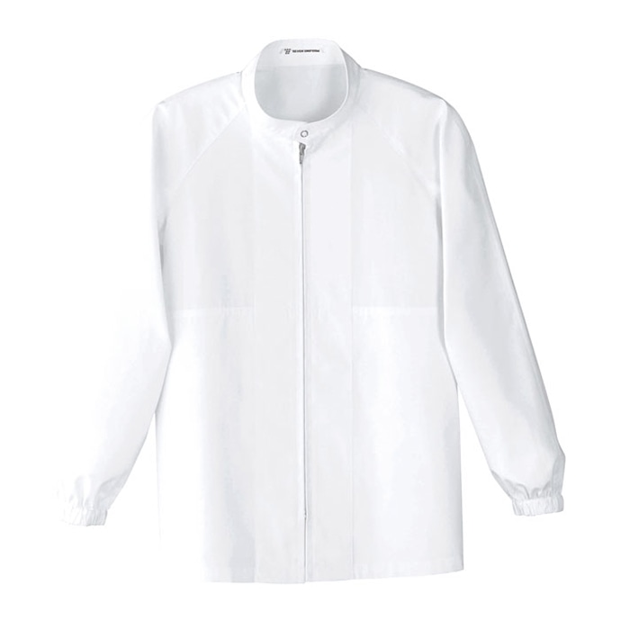 セブンユニフォーム 抗菌コート　男女兼用　長袖 6L　ホワイト AA0488-8　1枚（ご注文単位1枚）【直送品】