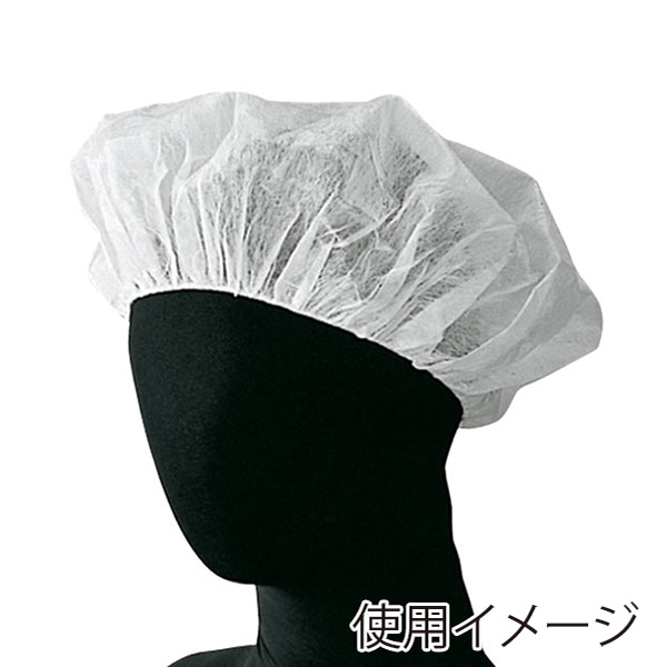 セブンユニフォーム ヘアネット 総ゴム入 100枚入 フリーサイズ ホワイト AW0795-0 1枚(ご注文単位1枚)【直送品】