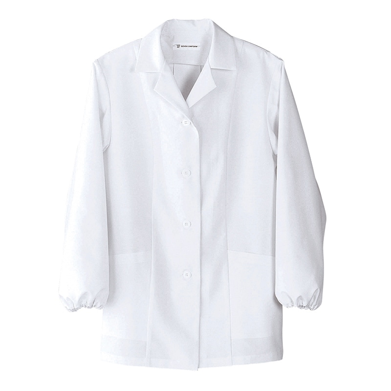 セブンユニフォーム タフリースコート　女性用　長袖 15号　ホワイト AA0802-0　1枚（ご注文単位1枚）【直送品】