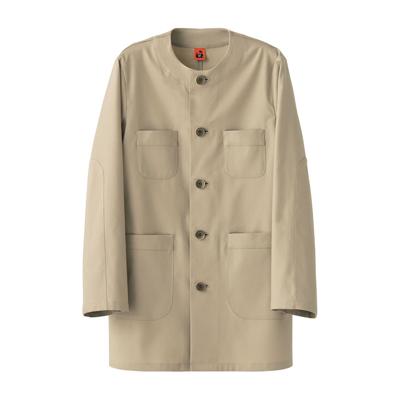 セブンユニフォーム コート　男女兼用　長袖 M　ベージュ QA7366-7　1枚（ご注文単位1枚）【直送品】