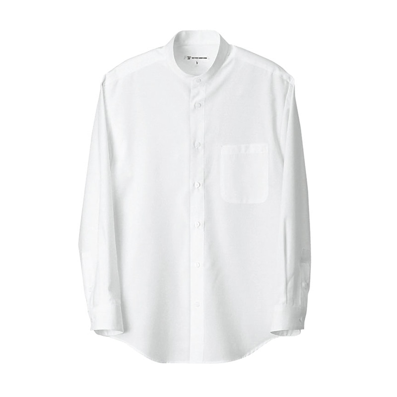 セブンユニフォーム スタンドカラーシャツ 男性用 長袖 3L ホワイト CH1724-7 1枚(ご注文単位1枚)【直送品】