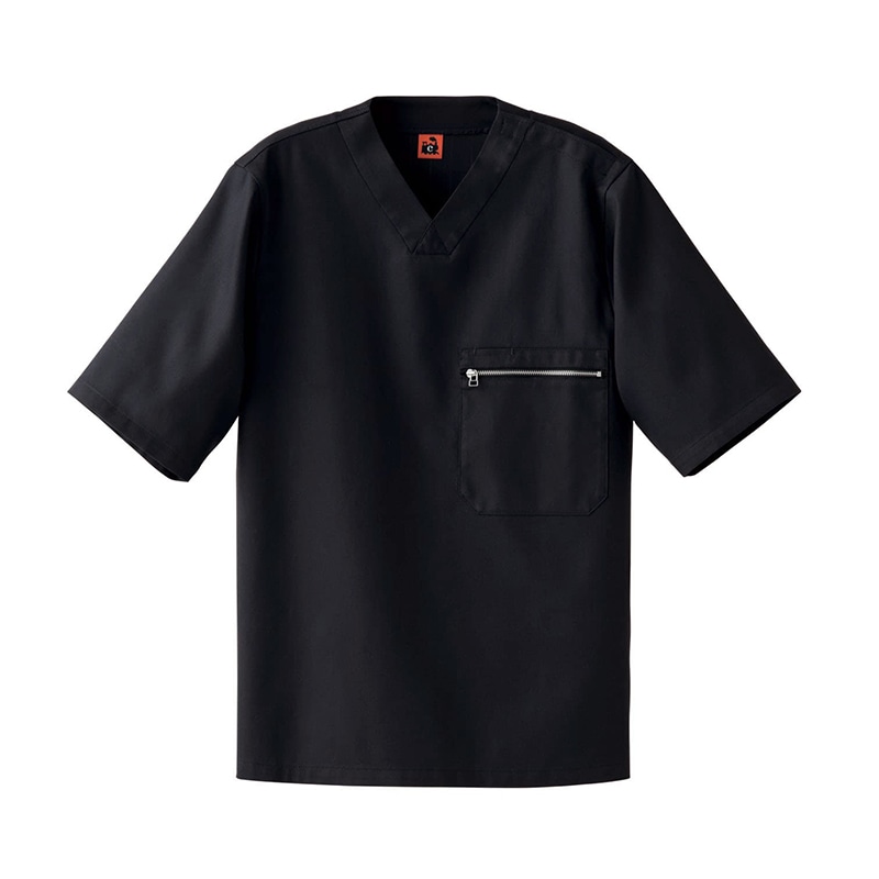 セブンユニフォーム コート 男女兼用 5分袖 M ネイビー QA7368-9 1枚(ご注文単位1枚)【直送品】