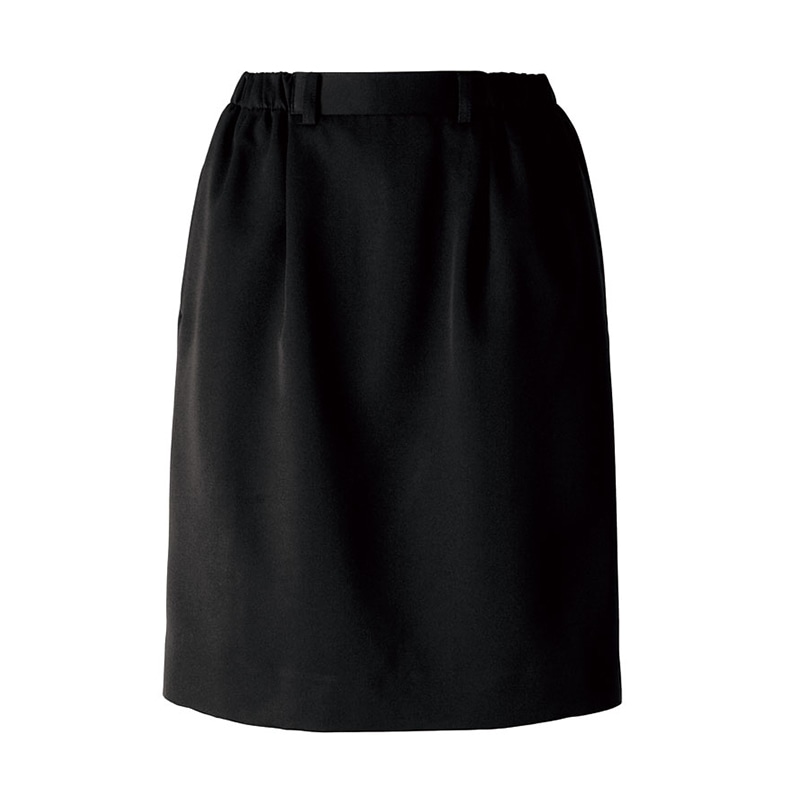 セブンユニフォーム スカート　脇ゴム入 11号　ブラック CK1953-9　1枚（ご注文単位1枚）【直送品】