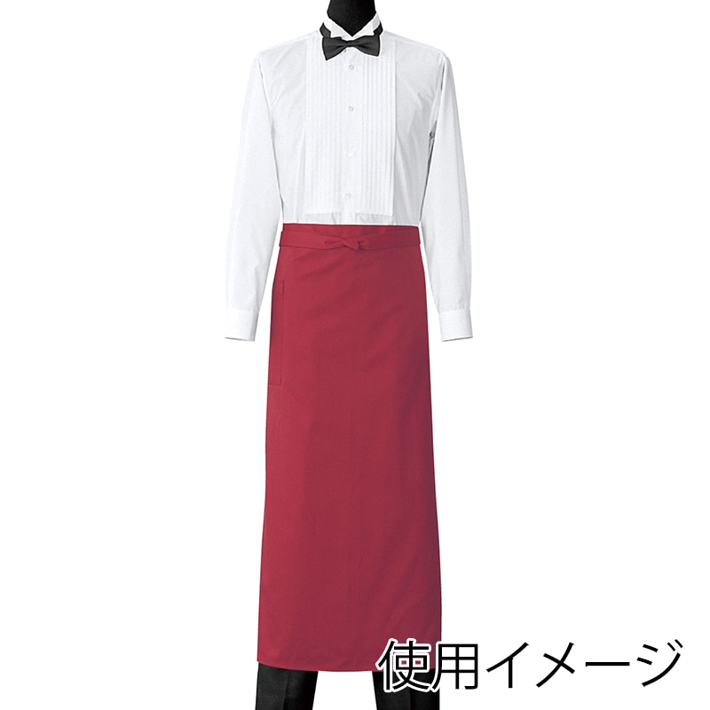 セブンユニフォーム ソムリエエプロン 男女兼用 フリーサイズ ワイン CT2497-2 1枚(ご注文単位1枚)【直送品】