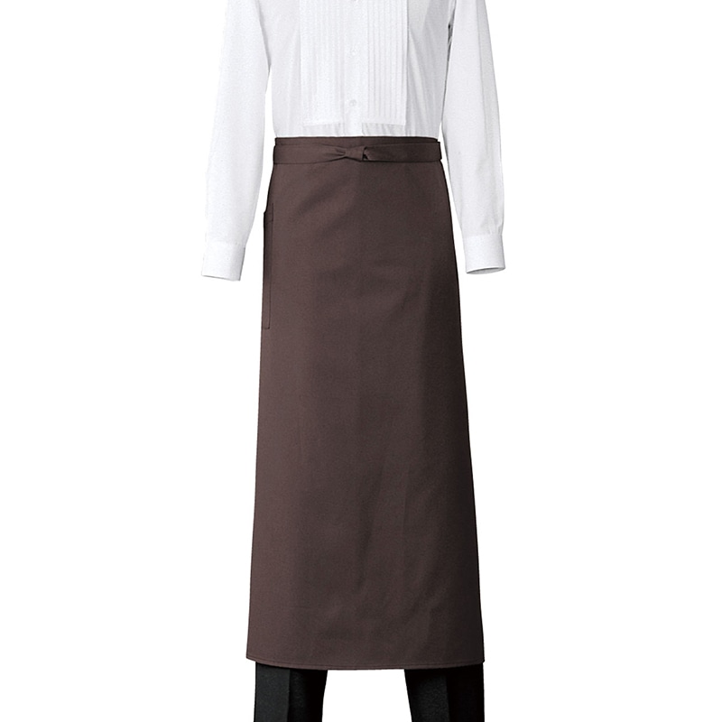 セブンユニフォーム ソムリエエプロン 男女兼用 フリーサイズ ブラウン CT2569-6 1枚(ご注文単位1枚)【直送品】