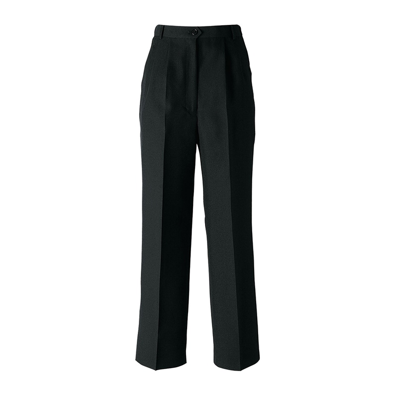 セブンユニフォーム パンツ　女性用　後ゴム入 7号　ブラック DL2907-9　1枚（ご注文単位1枚）【直送品】