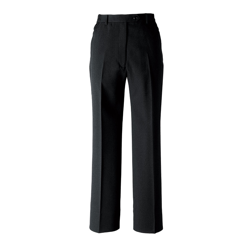 セブンユニフォーム パンツ 女性用 脇ゴム入 9号 ブラック DL2909-9 1枚(ご注文単位1枚)【直送品】
