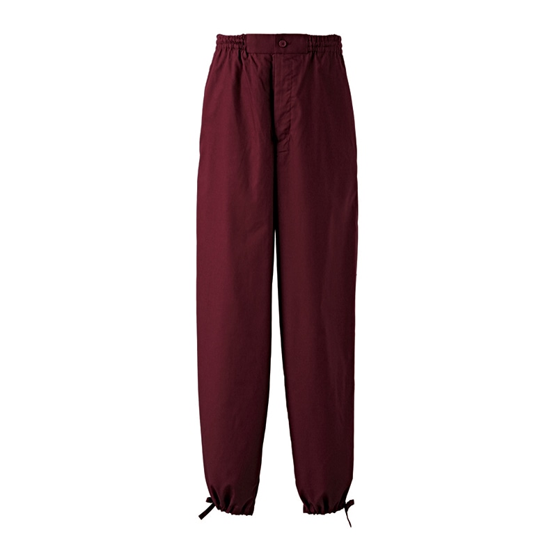 セブンユニフォーム 作務衣パンツ 男女兼用 3L えんじ EL3378-2 1枚(ご注文単位1枚)【直送品】