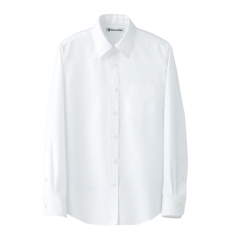 セブンユニフォーム シャツ 女性用 長袖 9号 ホワイト CH4417-0 1枚(ご注文単位1枚)【直送品】