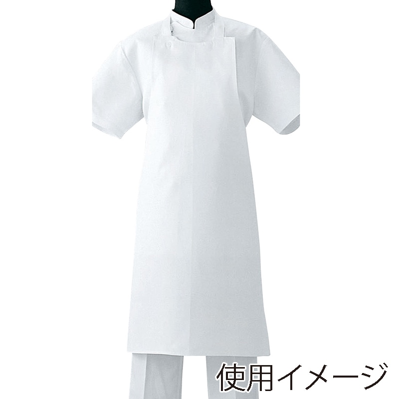 セブンユニフォーム 揚前掛 フリーサイズ ホワイト JT4511-0 1枚(ご注文単位1枚)【直送品】