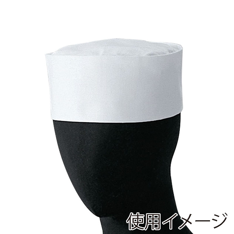 セブンユニフォーム 細布和帽子 LL　ホワイト JW4622-0　1枚（ご注文単位1枚）【直送品】