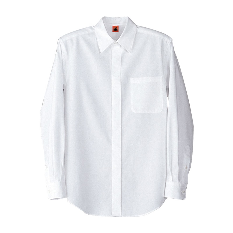 セブンユニフォーム シャツ　男女兼用　長袖 4L　ホワイト QH7312-0　1枚（ご注文単位1枚）【直送品】