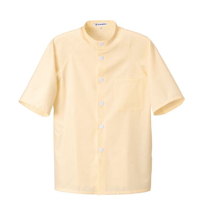 セブンユニフォーム シャツコート 男女兼用 半袖 6L シャーベットオレンジ UA7503-3 1枚(ご注文単位1枚)【直送品】