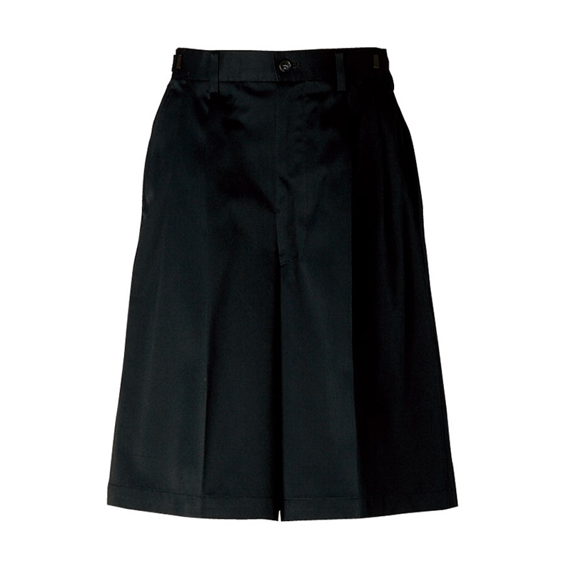 >セブンユニフォーム キュロットパンツ アジャスター付 女性用 L ブラック UK7700-9 1枚(ご注文単位1枚)【直送品】