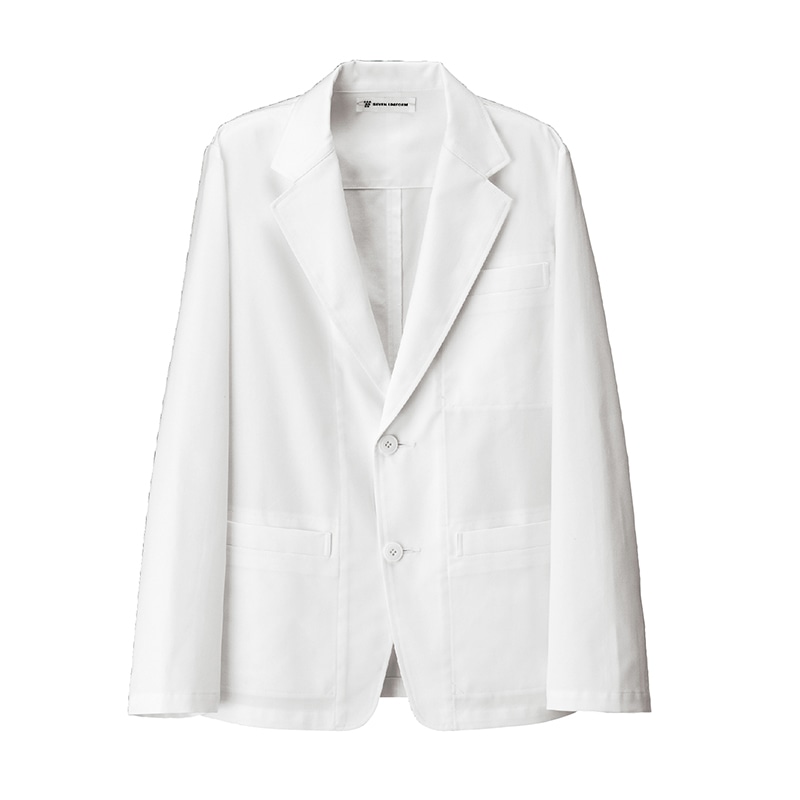 セブンユニフォーム ジャケット　男女兼用　長袖 M　ホワイト BA1049-0　1枚（ご注文単位1枚）【直送品】