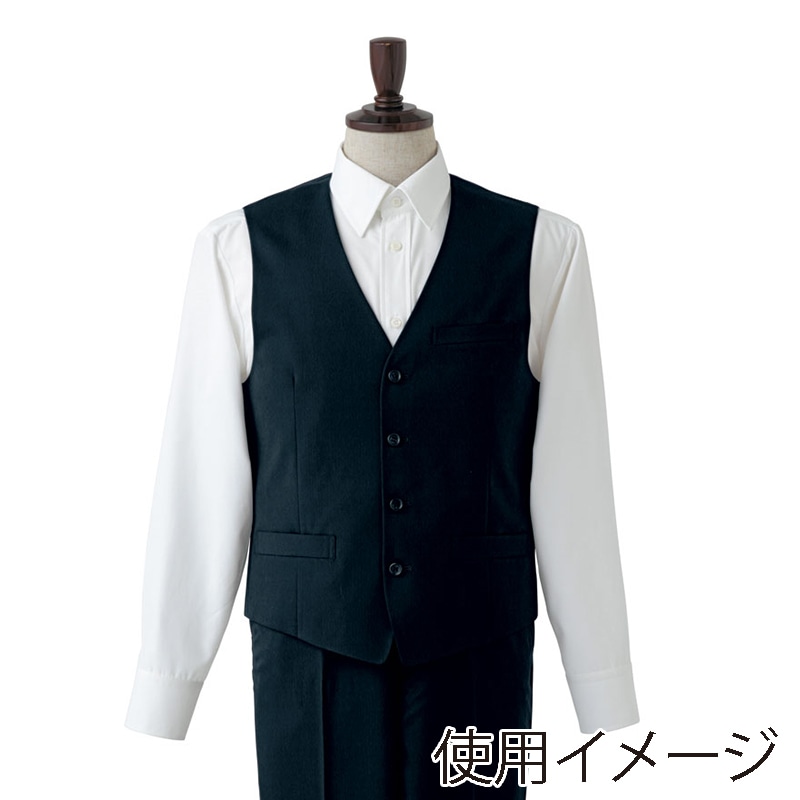 セブンユニフォーム ベスト　男性用 3L　濃紺 CJ4317-1　1枚（ご注文単位1枚）【直送品】