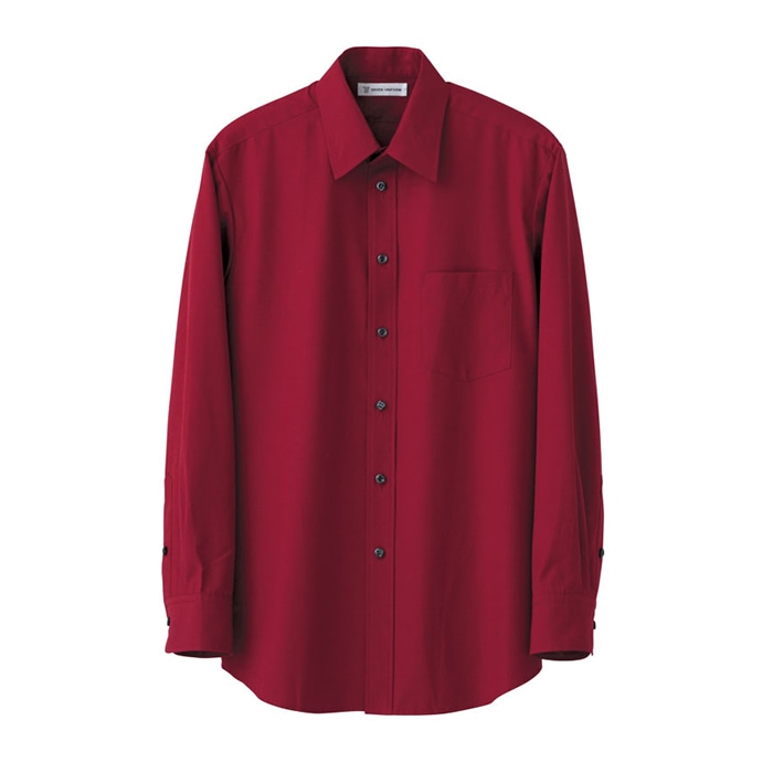 セブンユニフォーム シャツ 男性用 長袖 LL エンジ CH4416-2 1枚(ご注文単位1枚)【直送品】