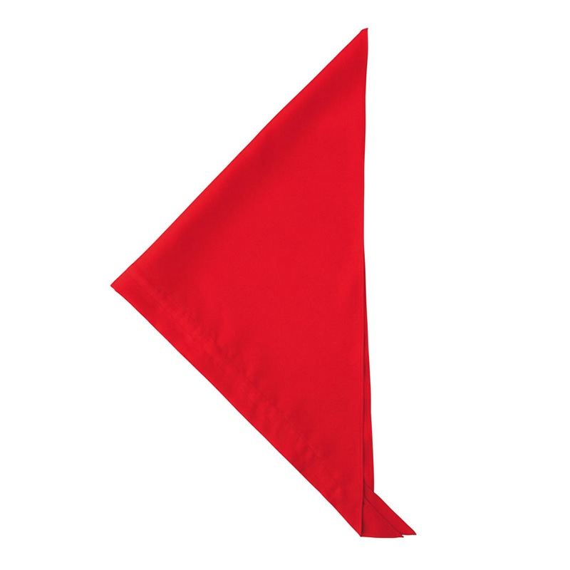 セブンユニフォーム 三角巾 男女兼用 フリーサイズ レッド JY4672-0 1枚(ご注文単位1枚)【直送品】