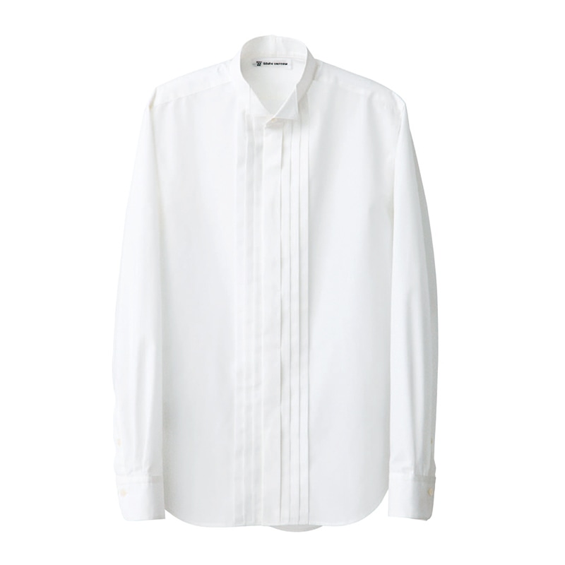 セブンユニフォーム ウイングカラーシャツ　男性用　長袖 4L　ホワイト CH4440-0　1枚（ご注文単位1枚）【直送品】