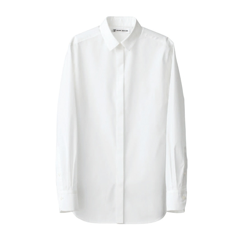 セブンユニフォーム シャツ　女性用　長袖 7号　ホワイト CH4443-0　1枚（ご注文単位1枚）【直送品】