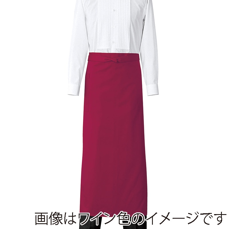 セブンユニフォーム ソムリエエプロン 男女兼用 フリーサイズ ホワイト CT2497-0 1枚(ご注文単位1枚)【直送品】