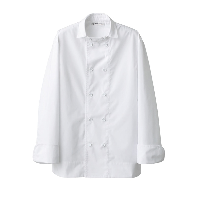 セブンユニフォーム コート 男女兼用 長袖 LL ホワイト BA1056-0 1枚(ご注文単位1枚)【直送品】