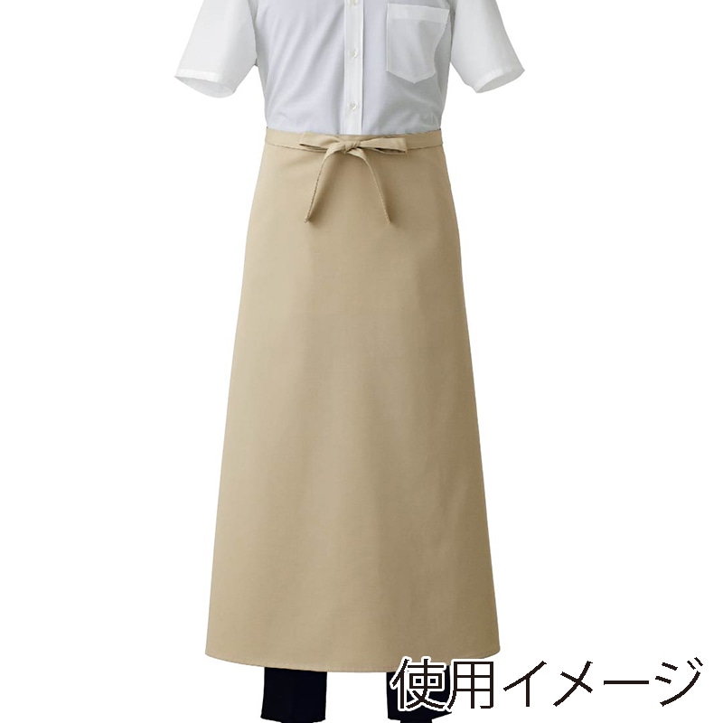 セブンユニフォーム ナノソムリエエプロン 男女兼用 フリーサイズ ベージュ CT2376-7 1枚(ご注文単位1枚)【直送品】