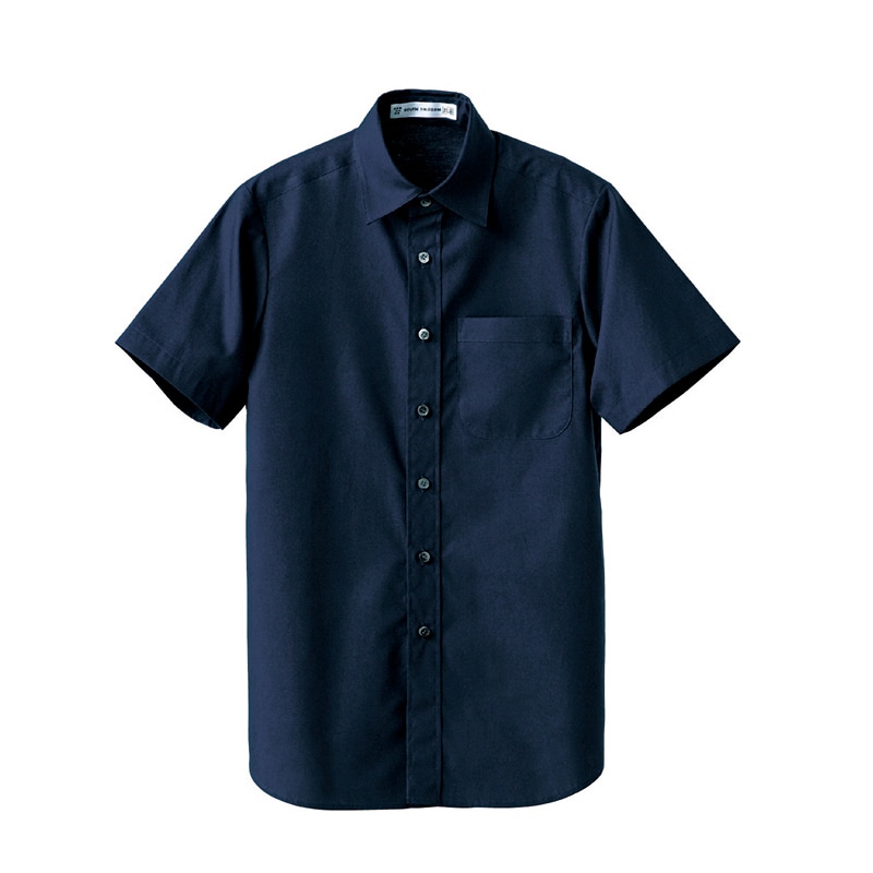 セブンユニフォーム 抗菌シャツ 男女兼用 半袖 5L ネイビー CH4452-1 1枚(ご注文単位1枚)【直送品】
