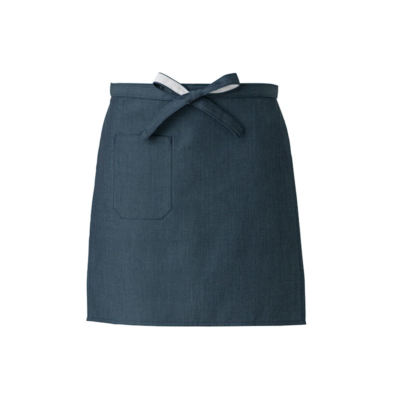 セブンユニフォーム 腰下エプロン　男女兼用 フリーサイズ　ダークインディゴ ET3499-1　1枚（ご注文単位1枚）【直送品】