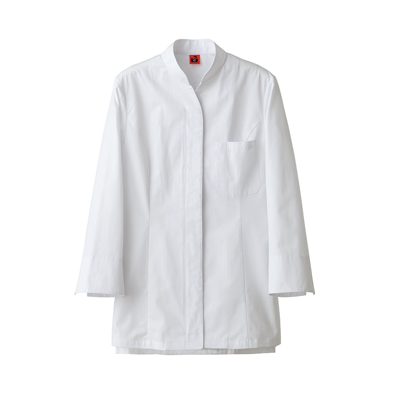 セブンユニフォーム コート　女性用　長袖 13号　ホワイト QA7360-0　1枚（ご注文単位1枚）【直送品】