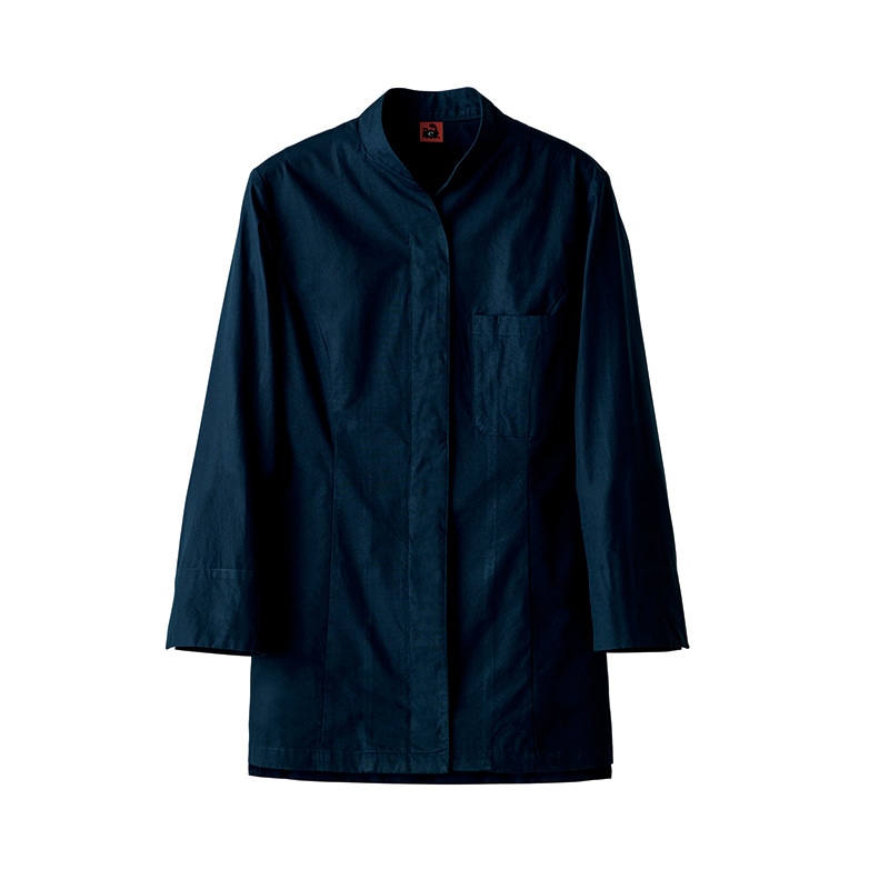 セブンユニフォーム コート　女性用　長袖 7号　ネイビー QA7360-1　1枚（ご注文単位1枚）【直送品】