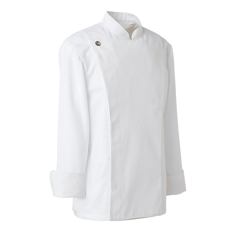 セブンユニフォーム コックコート 男性用 長袖 M ホワイト BA1068-0 1枚(ご注文単位1枚)【直送品】
