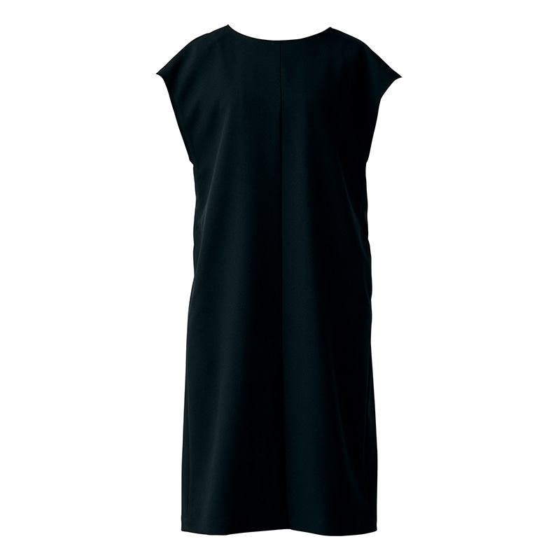 セブンユニフォーム エプロンドレス 女性用 M ブラック CS2349-9 1枚(ご注文単位1枚)【直送品】