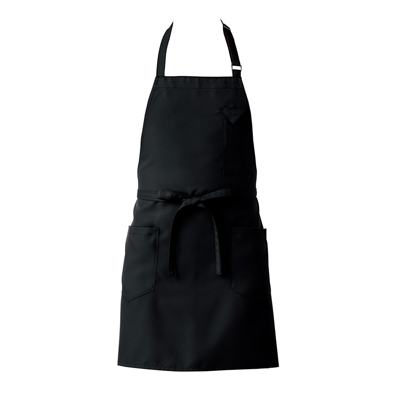 セブンユニフォーム 胸当エプロン 男女兼用 フリーサイズ ブラウン CT2361-6 1枚(ご注文単位1枚)【直送品】