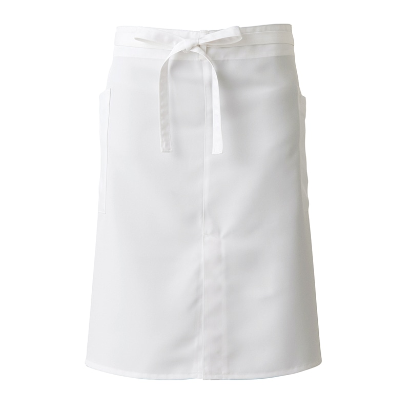 セブンユニフォーム ミドルエプロン　男女兼用 フリーサイズ　ホワイト CT2364-0　1枚（ご注文単位1枚）【直送品】