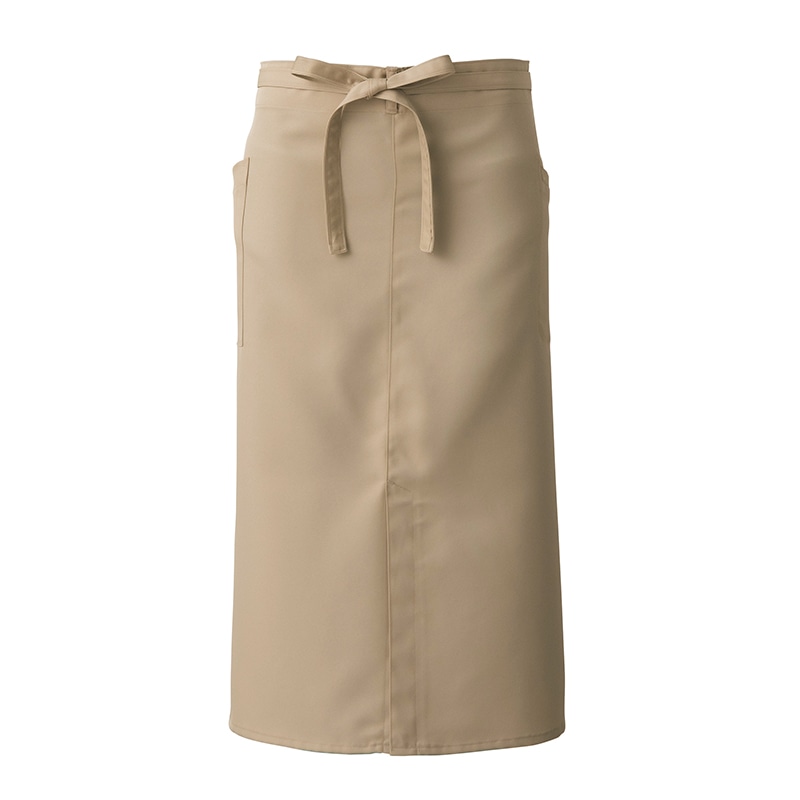 セブンユニフォーム ソムリエエプロン 男女兼用 フリーサイズ ベージュ CT2365-3 1枚(ご注文単位1枚)【直送品】