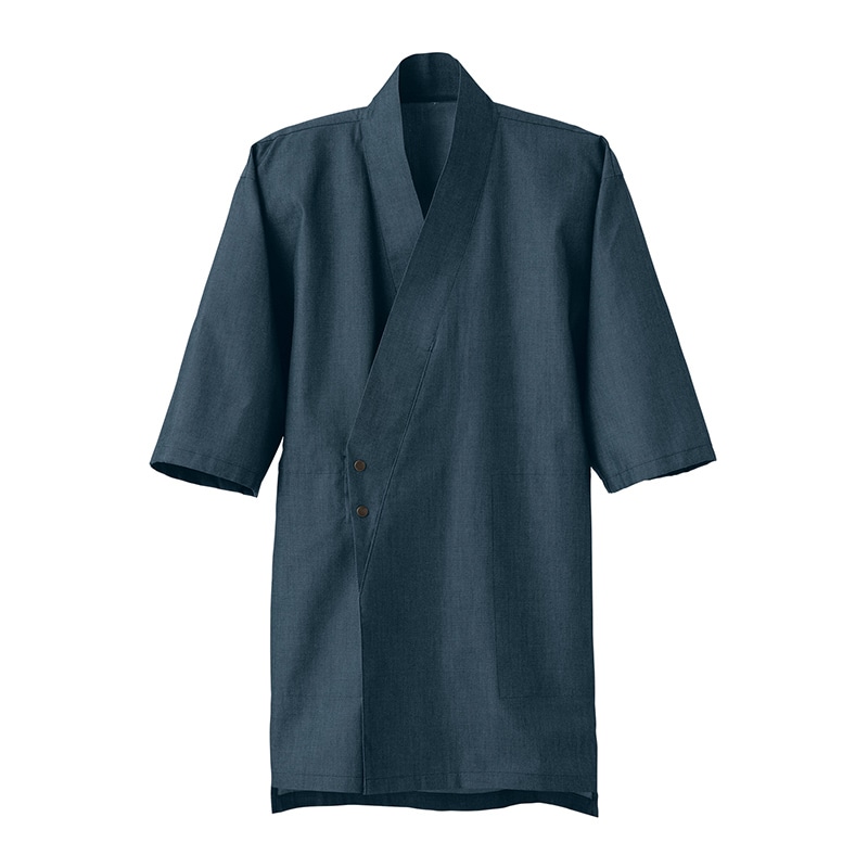 セブンユニフォーム 作務衣 男女兼用 M ダークインディゴ EA3074-1 1枚(ご注文単位1枚)【直送品】