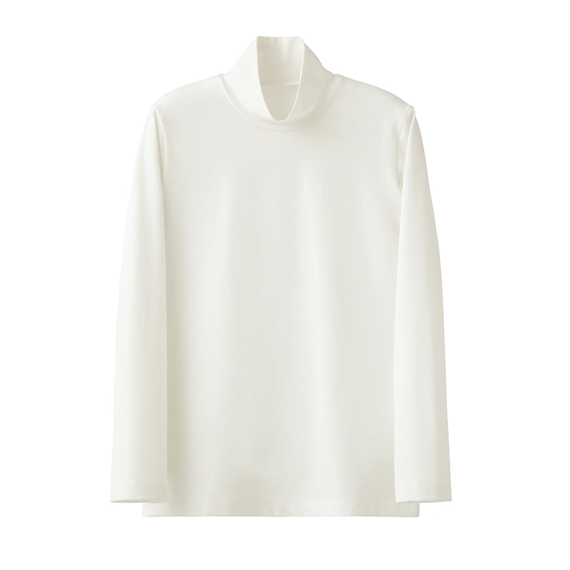 セブンユニフォーム ハイネックニットシャツ 男女兼用 長袖 S ホワイト CU2356-0 1枚(ご注文単位1枚)【直送品】