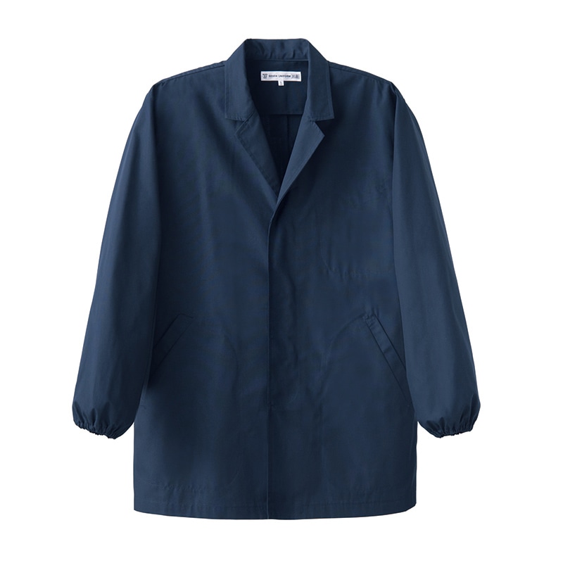 セブンユニフォーム 抗菌コート 男性用 長袖 L ネイビー AA0310-1 1枚(ご注文単位1枚)【直送品】