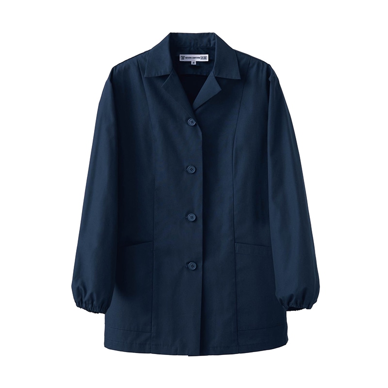 セブンユニフォーム 抗菌コート 女性用 長袖 7号 ネイビー AA0335-1 1枚(ご注文単位1枚)【直送品】